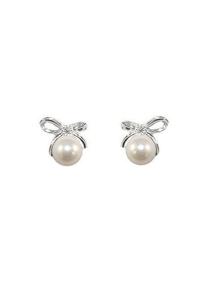 BOW PEARL EARRINGS