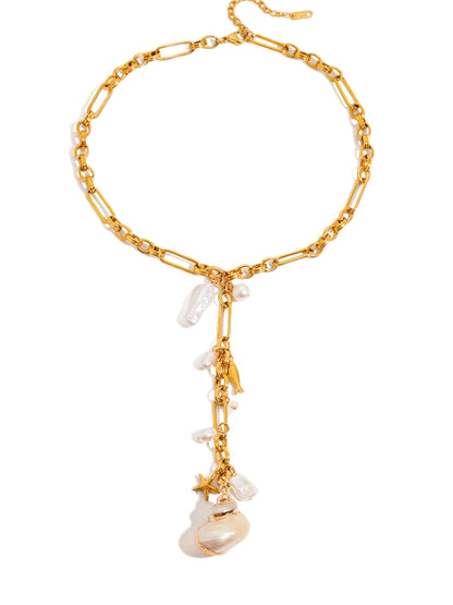 Conch Shell Y-Necklace