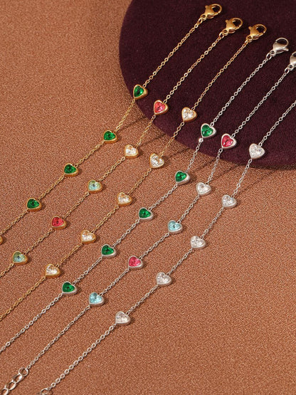 HEART ZIRCON BRACELET