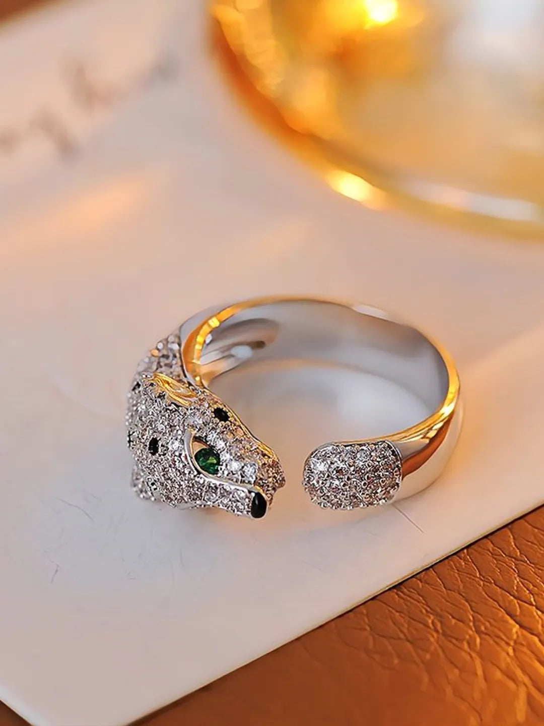 LEOPARD HEAD RING