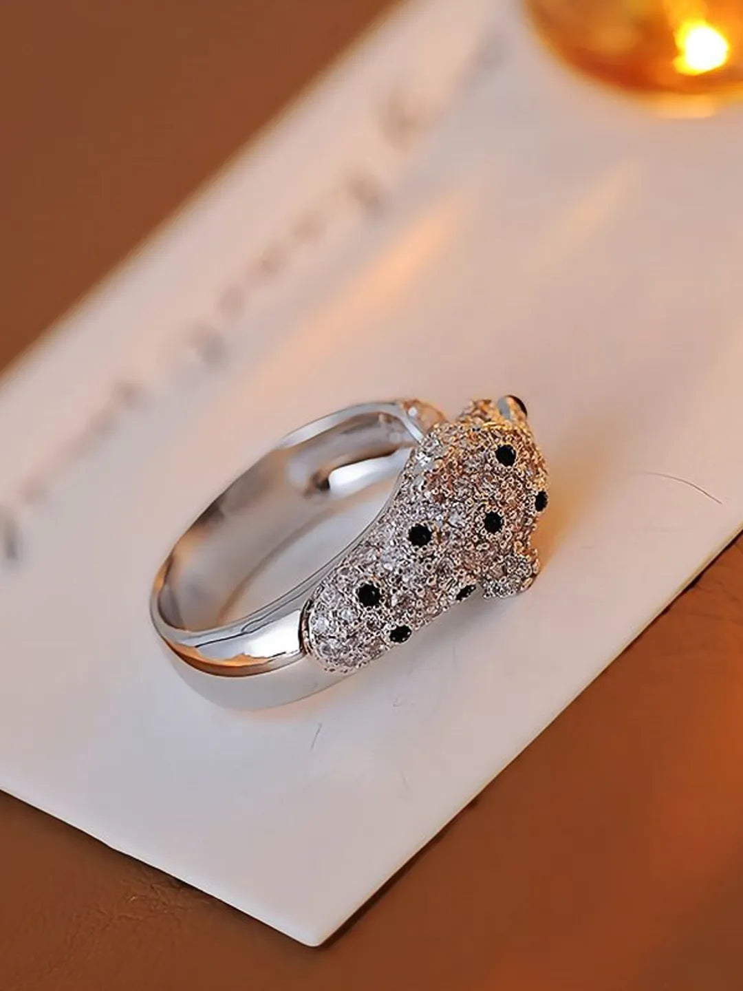 LEOPARD HEAD RING
