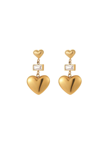 HEART PENDANT EARRINGS
