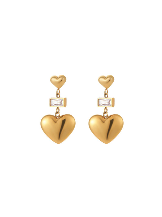 HEART PENDANT EARRINGS
