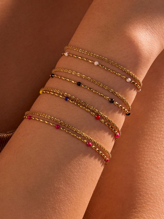 COLORFUL SEED BEAD BRACELET