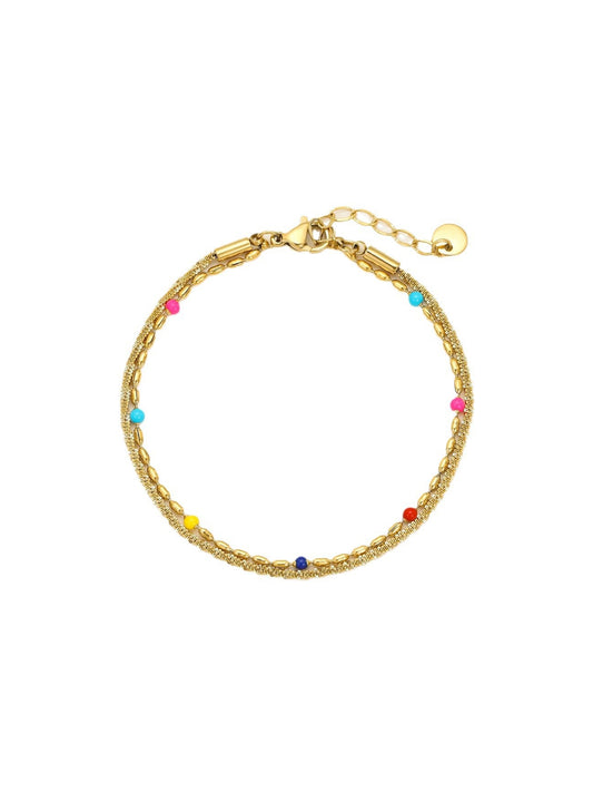 COLORFUL SEED BEAD BRACELET