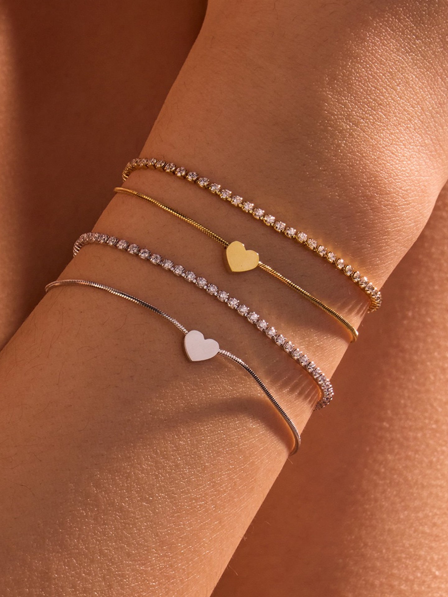DOUBLE-LAYER ZIRCON BRACELET