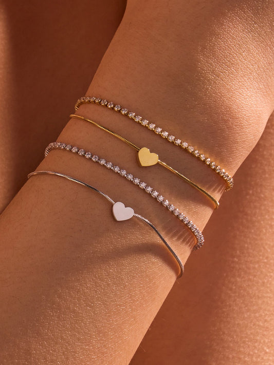 DOUBLE-LAYER ZIRCON BRACELET
