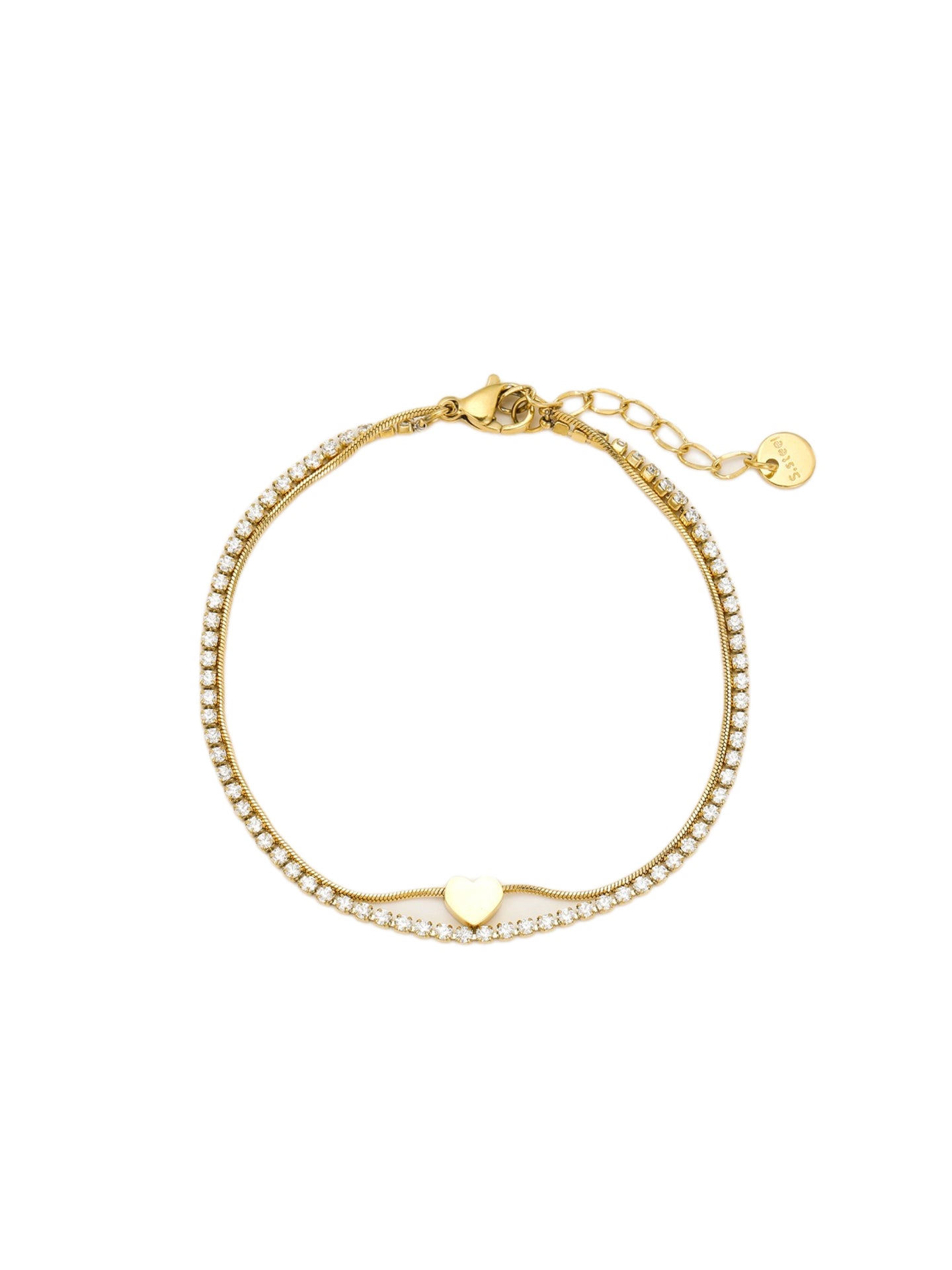 DOUBLE-LAYER ZIRCON BRACELET