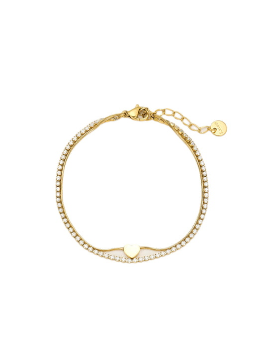 DOUBLE-LAYER ZIRCON BRACELET