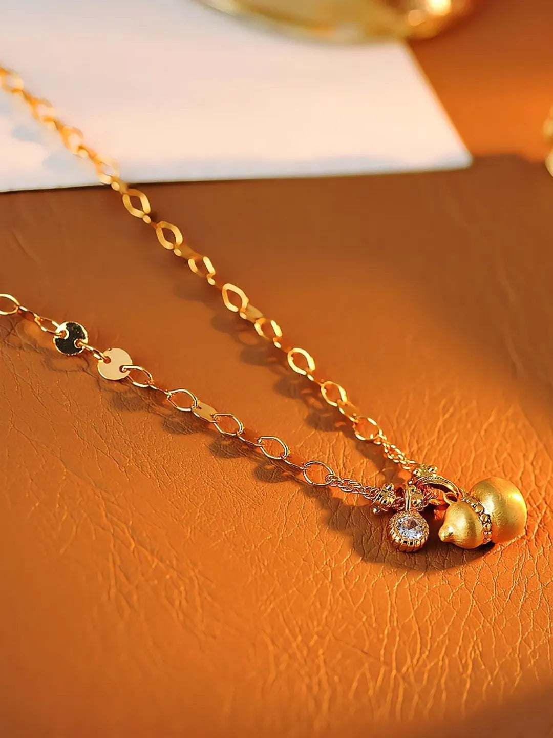 GOLD GOURD NECKLACE