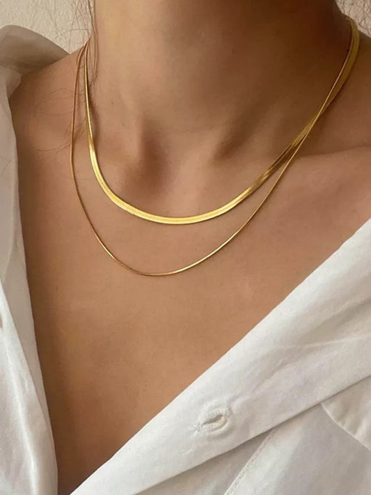 DOUBLE FLAT SNAKE CHAIN