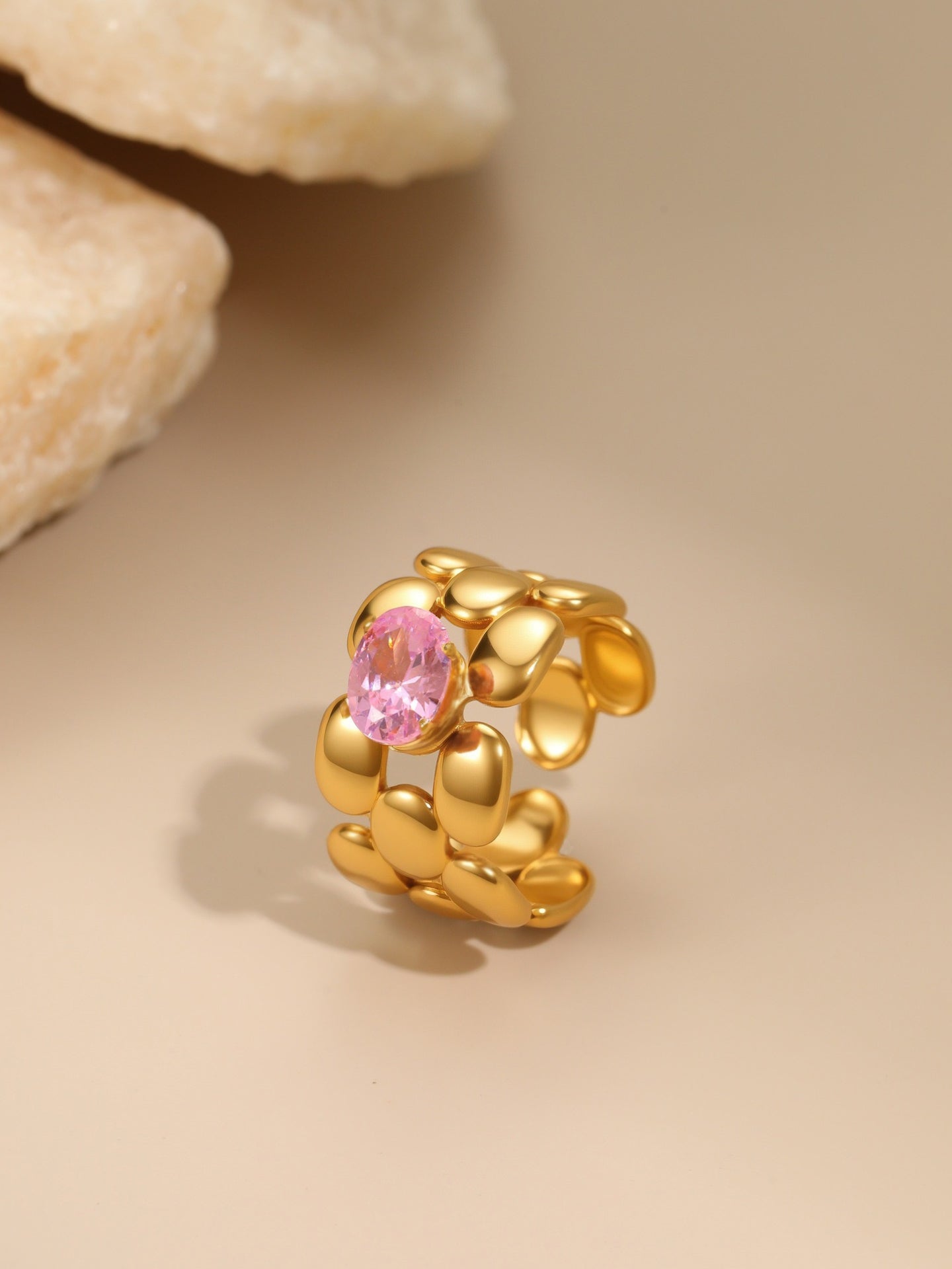 PINK ZIRCON RING