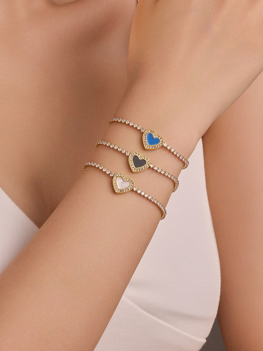 FULL PAVÉ HEART BRACELET