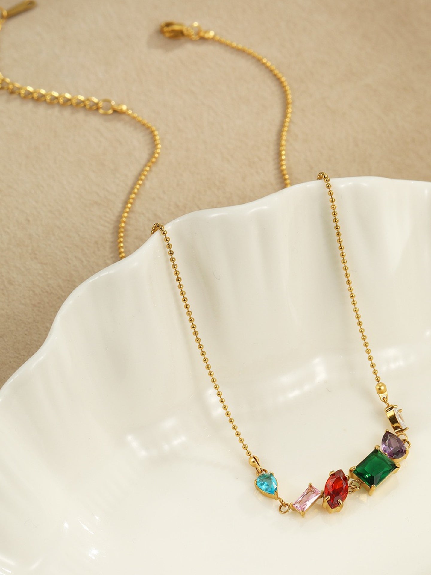 COLOR ZIRCON NECKLACE