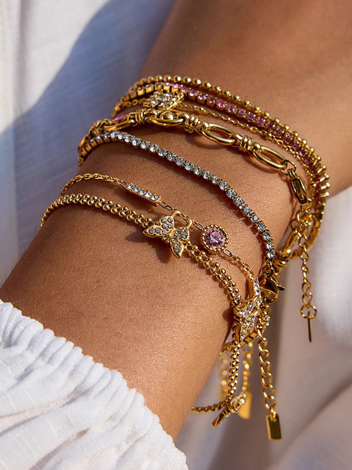 PINK ZIRCON BRACELET