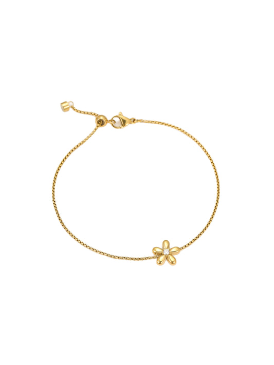 METAL FLORAL BRACELET