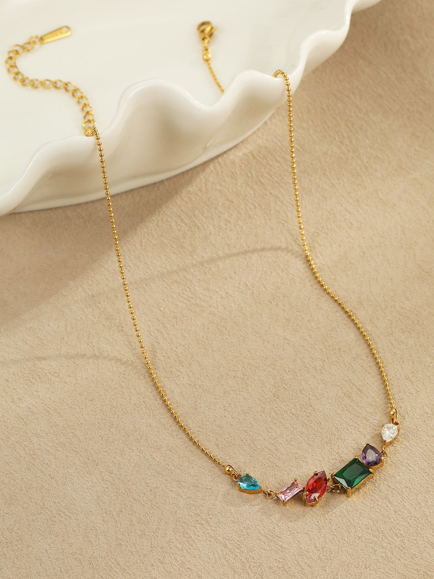 COLOR ZIRCON NECKLACE