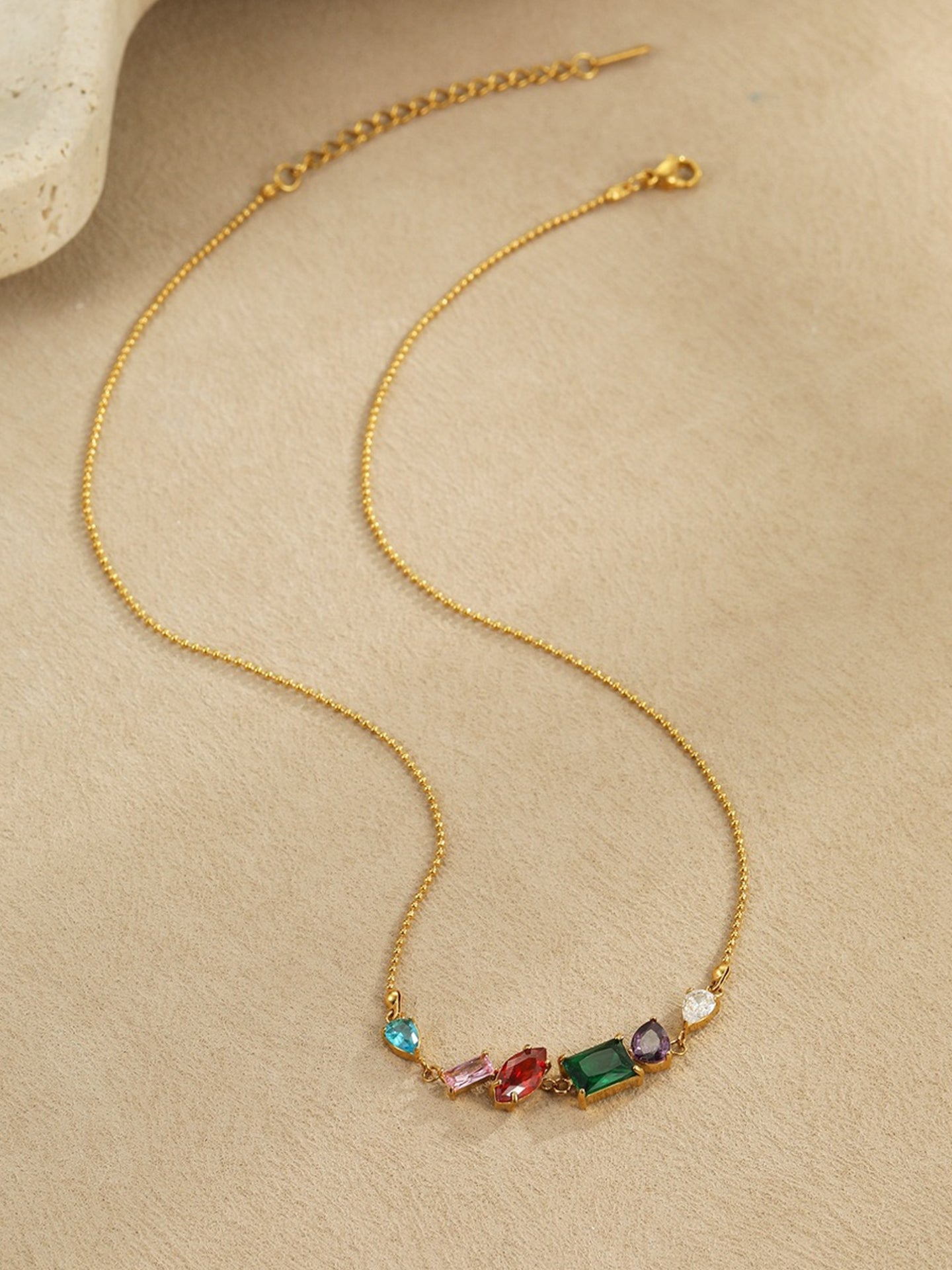 COLOR ZIRCON NECKLACE