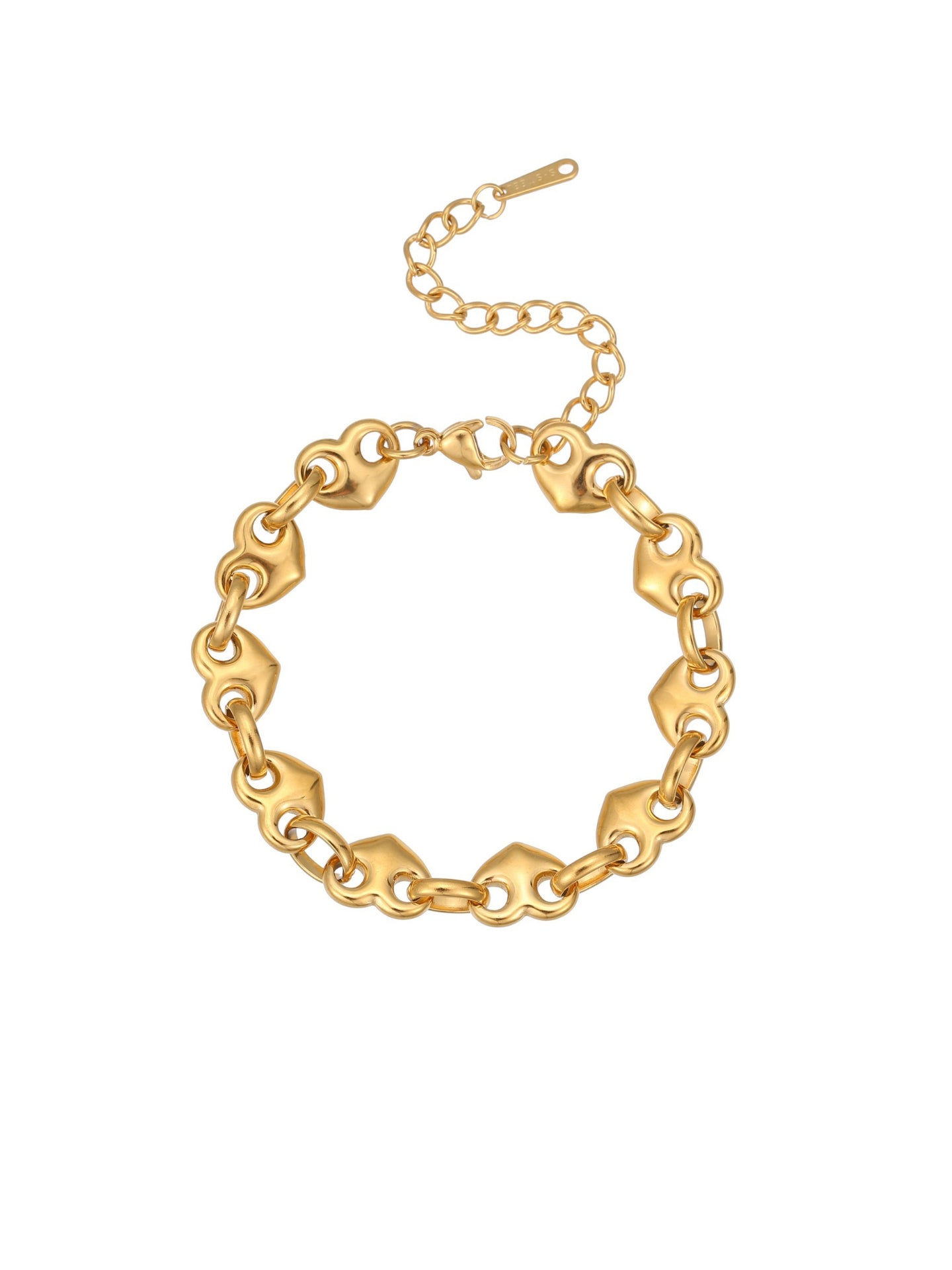 PIG NOSE CLASP BRACELET