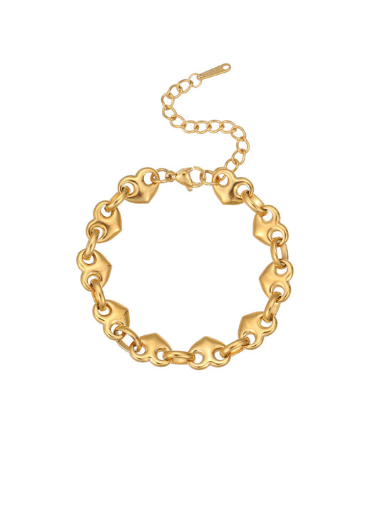 PIG NOSE CLASP BRACELET
