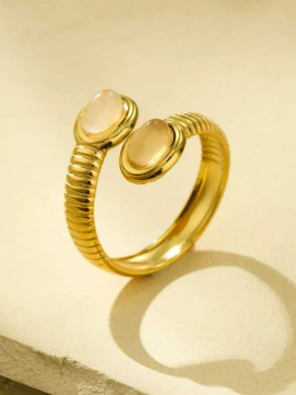 GEMSTONE SERPENT RING