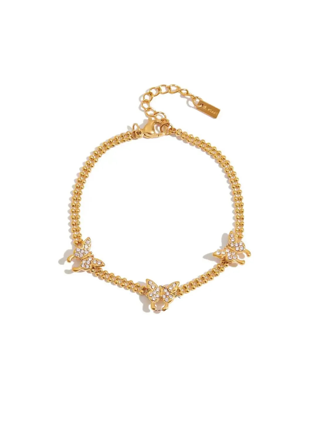 THREE BUTTERFLY BRACELET