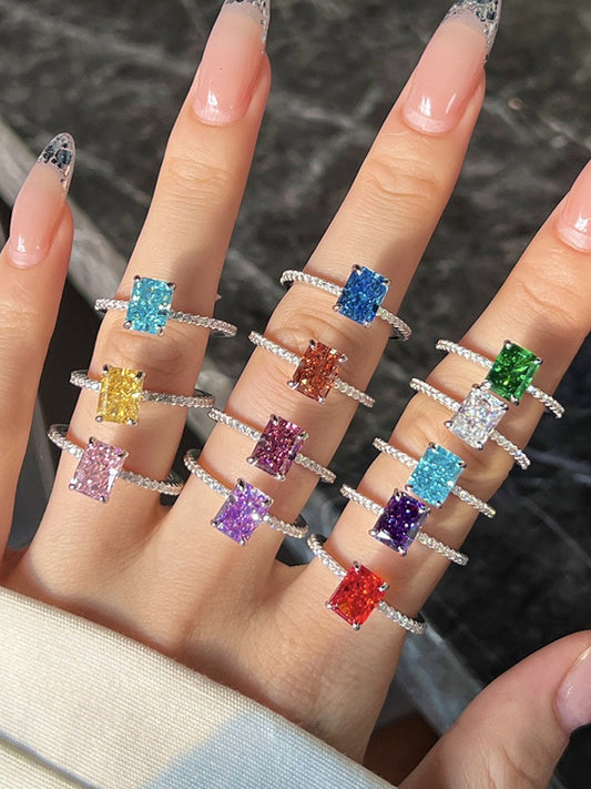 ICE-CUT ZIRCON RING