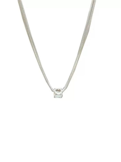 THREE-TIER CUBIC NECKLACE