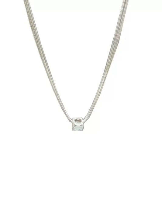 THREE-TIER CUBIC NECKLACE
